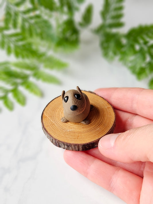 Wombat sculpture miniature collectable