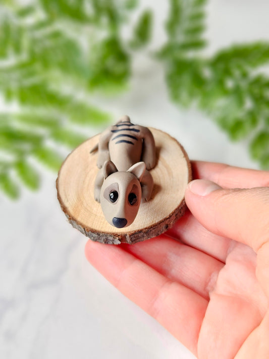 Tasmanian Tiger Thylacine miniature sculpture collectable