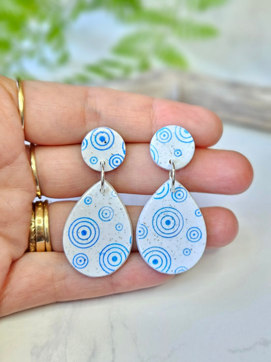 Earring dangles - rain drops