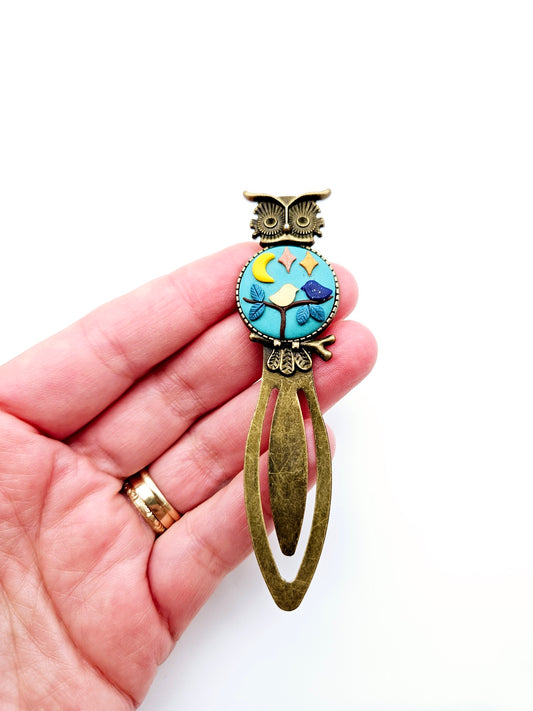 Bookmark vintage style - owl
