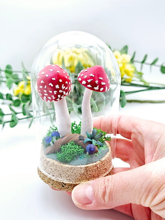 Mushroom fungi sculpture - Amanita muscaria large