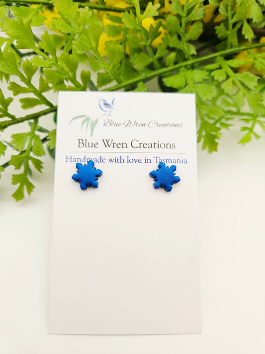 Earring studs - snowflake