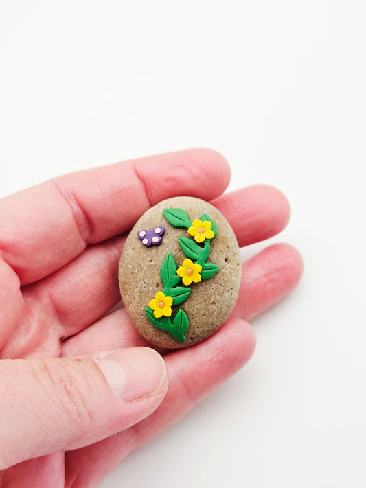 Pocket hug - dark purple butterfly