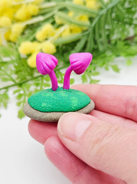 Mini Mushies - purple shimmer