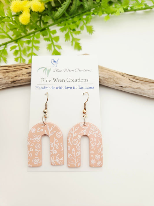Earring dangles - summer bloom arches