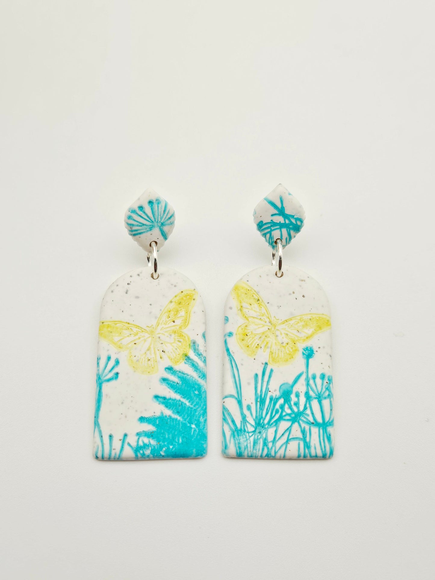 Earring dangles - butterfly field
