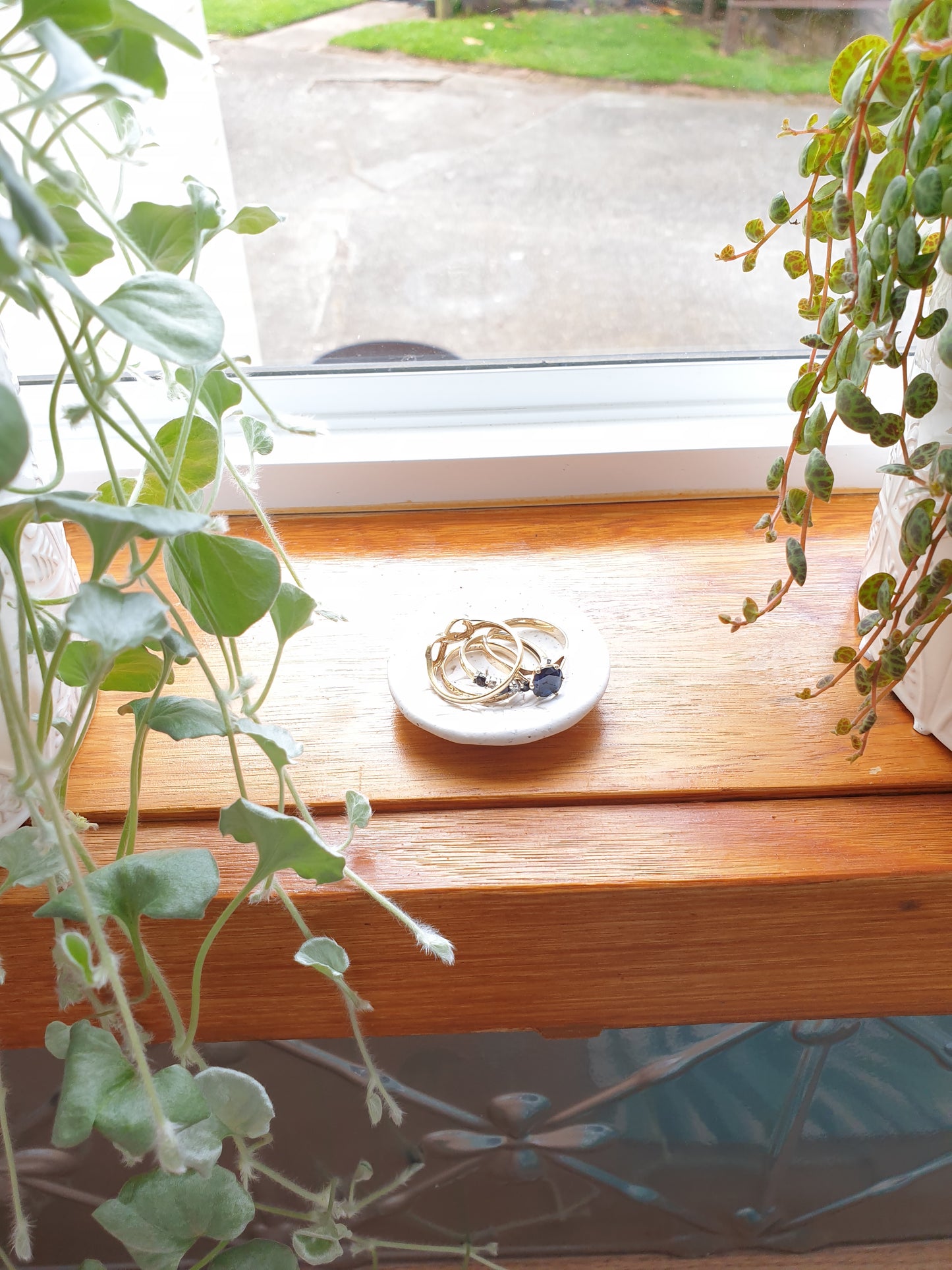 Ring dish - flower imprint