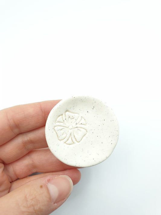 Ring dish - flower imprint