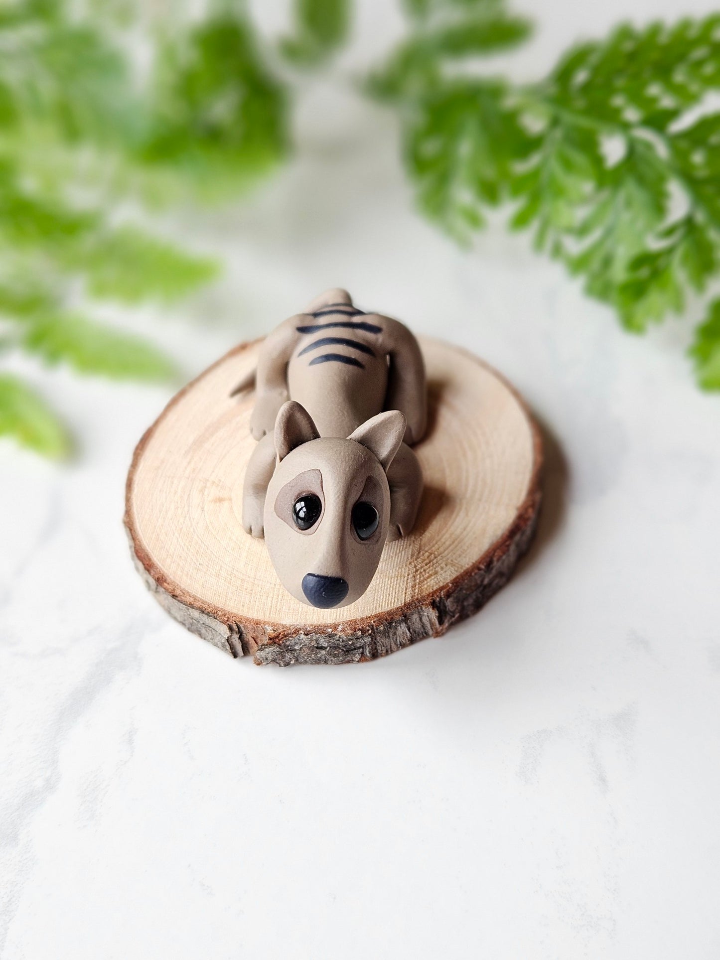 Tasmanian Tiger Thylacine miniature sculpture collectable