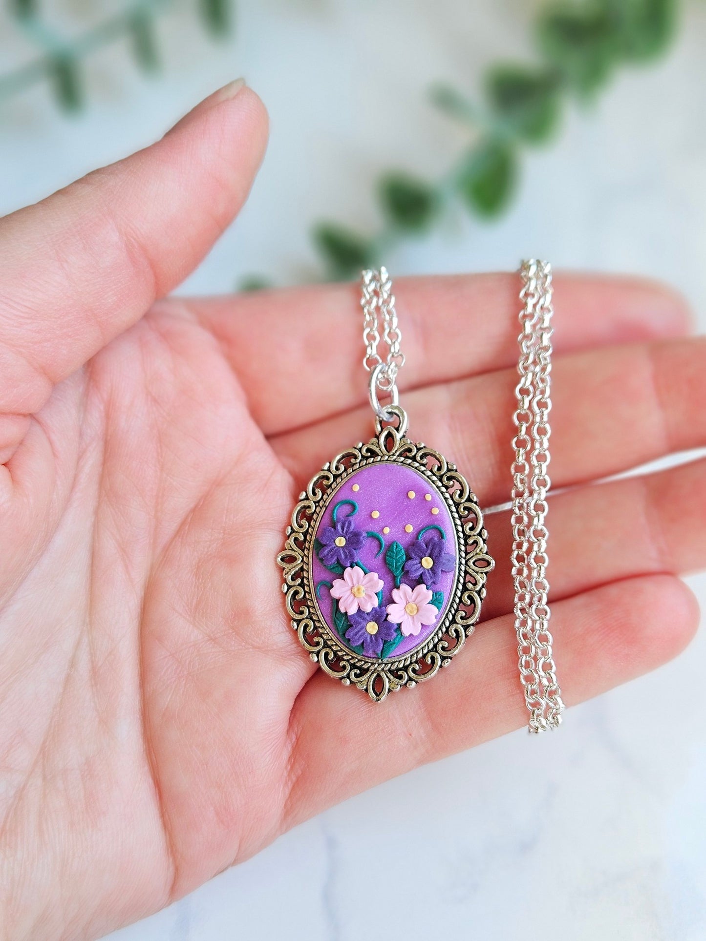 Necklace - purple twilight