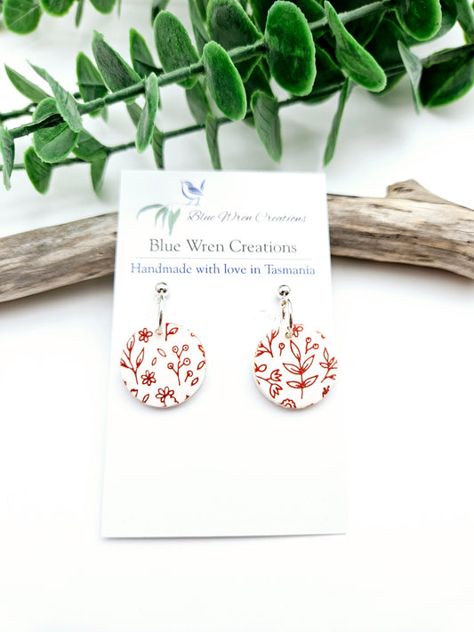 Earring dangles - summer bloom circles