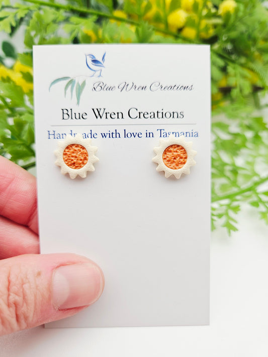 Earring studs - sunshine