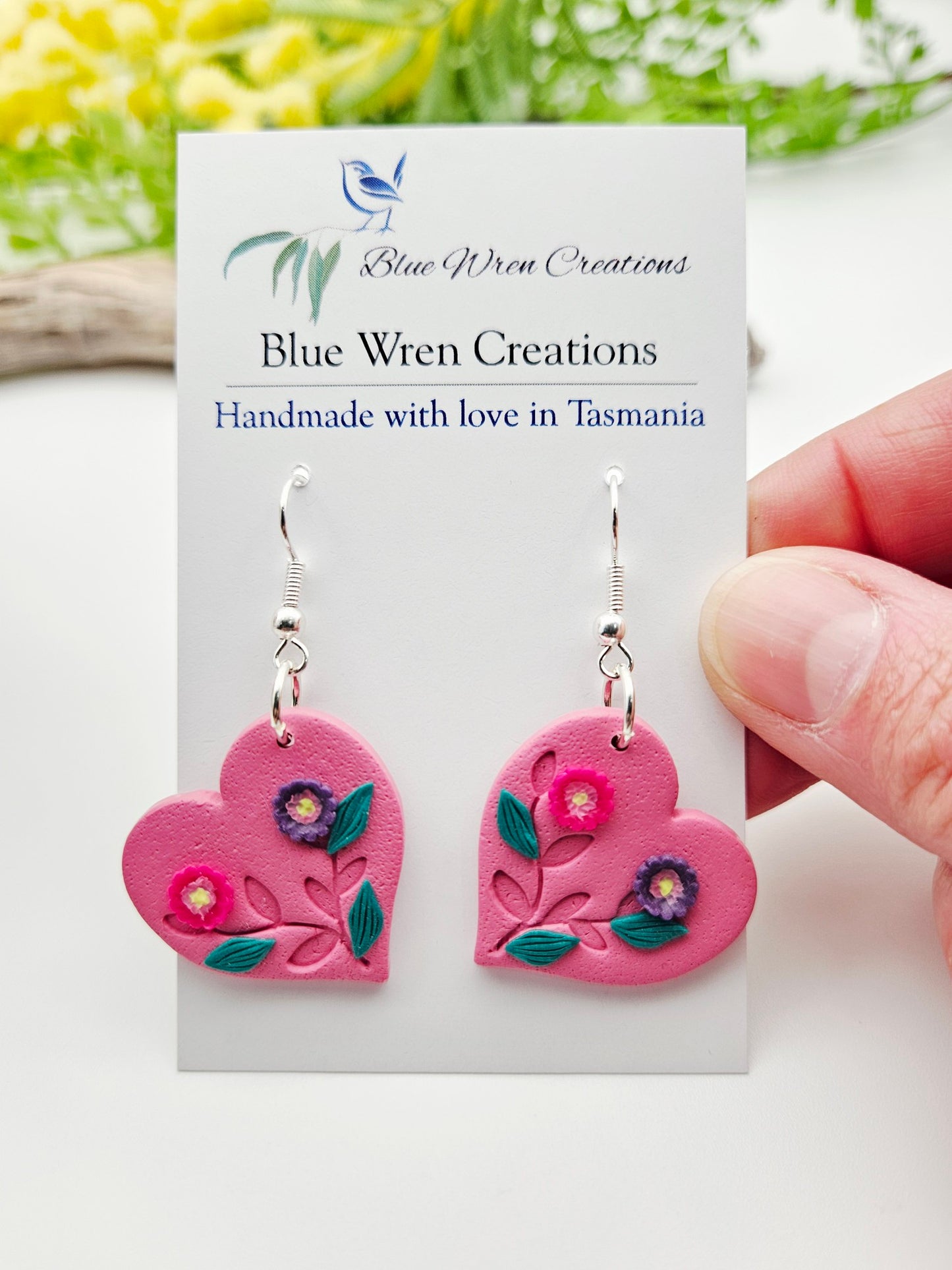 Earring dangles - sweet hearts
