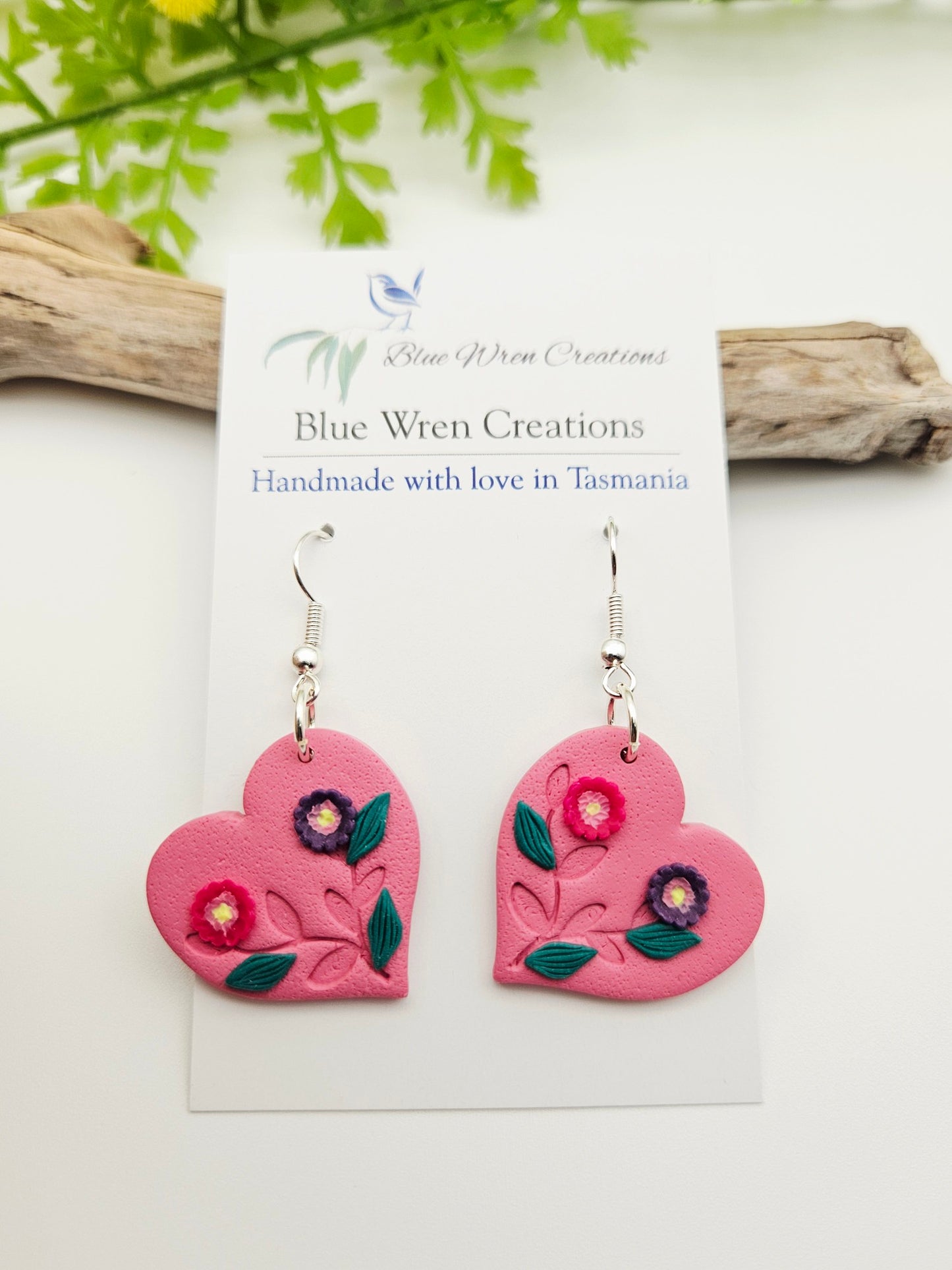 Earring dangles - sweet hearts