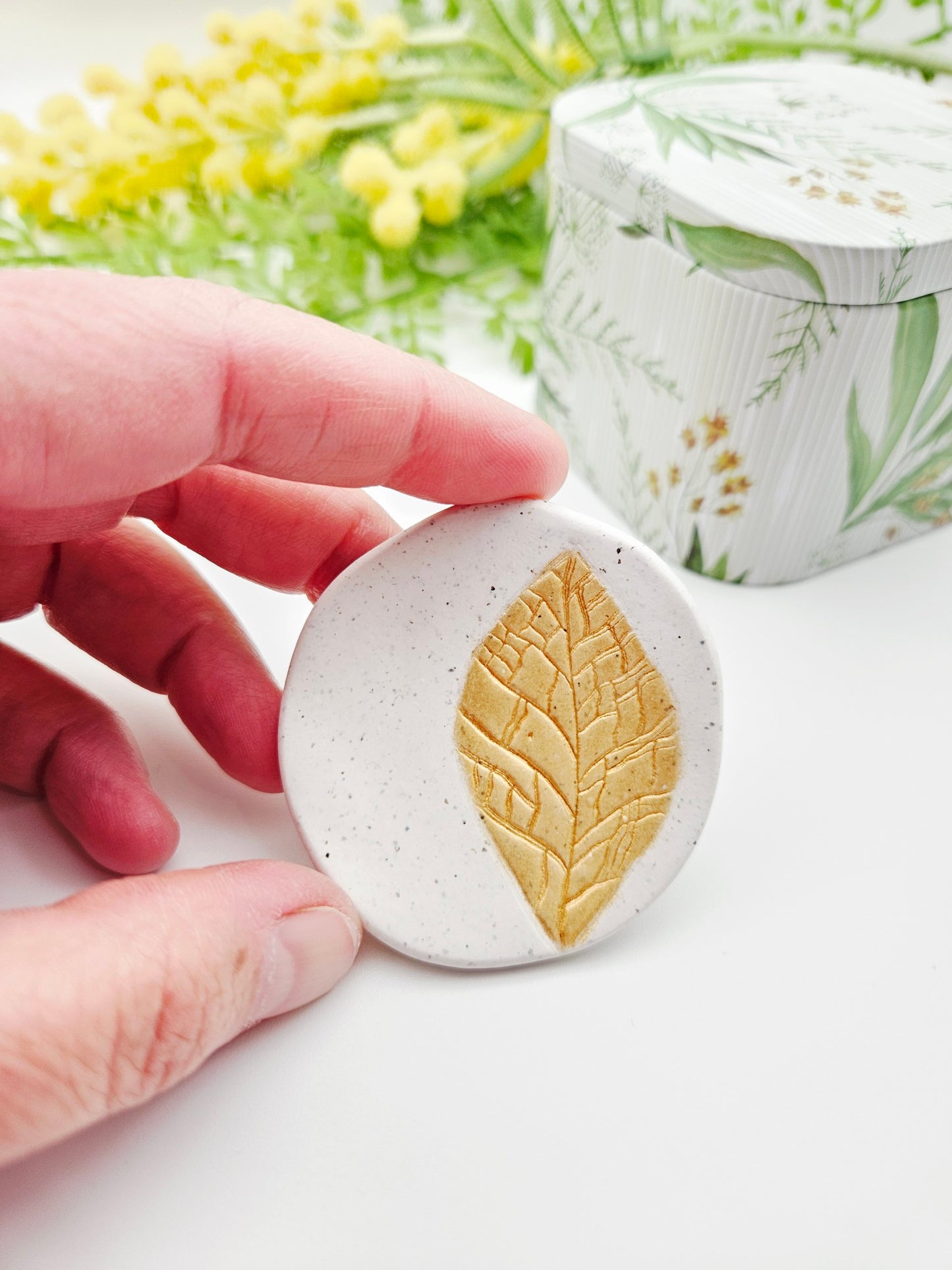 Ring dish - gold leaf imprint