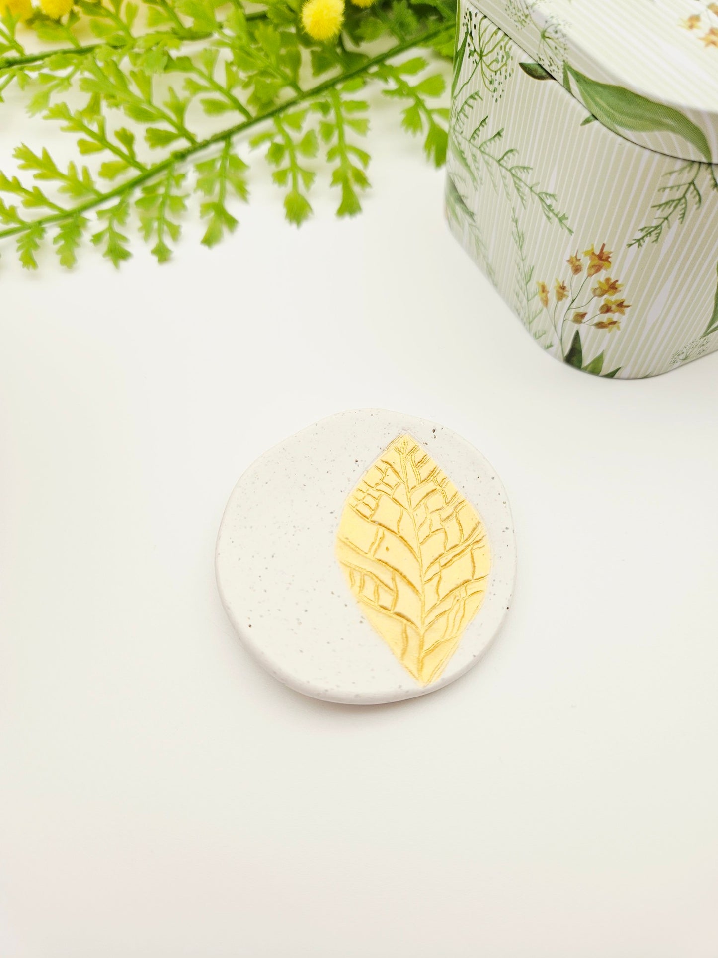 Ring dish - gold leaf imprint