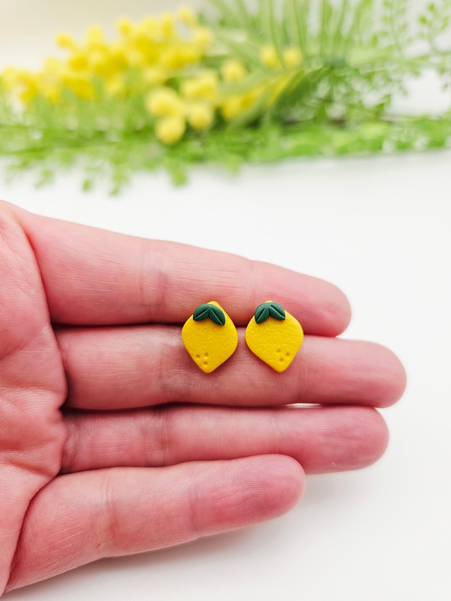 Earring studs - adorable lemons