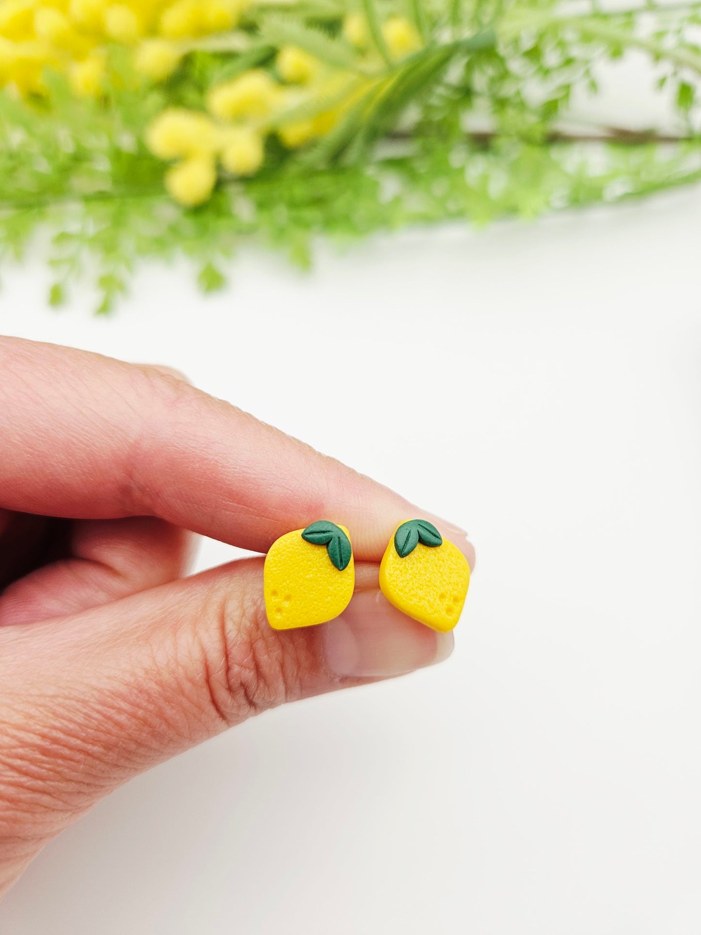 Earring studs - adorable lemons