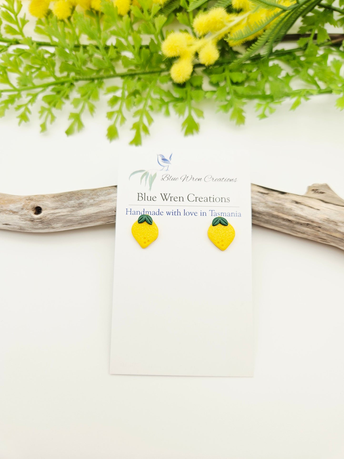 Earring studs - adorable lemons