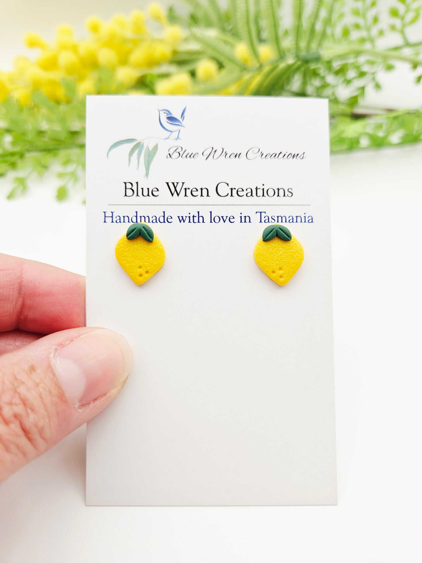 Earring studs - adorable lemons