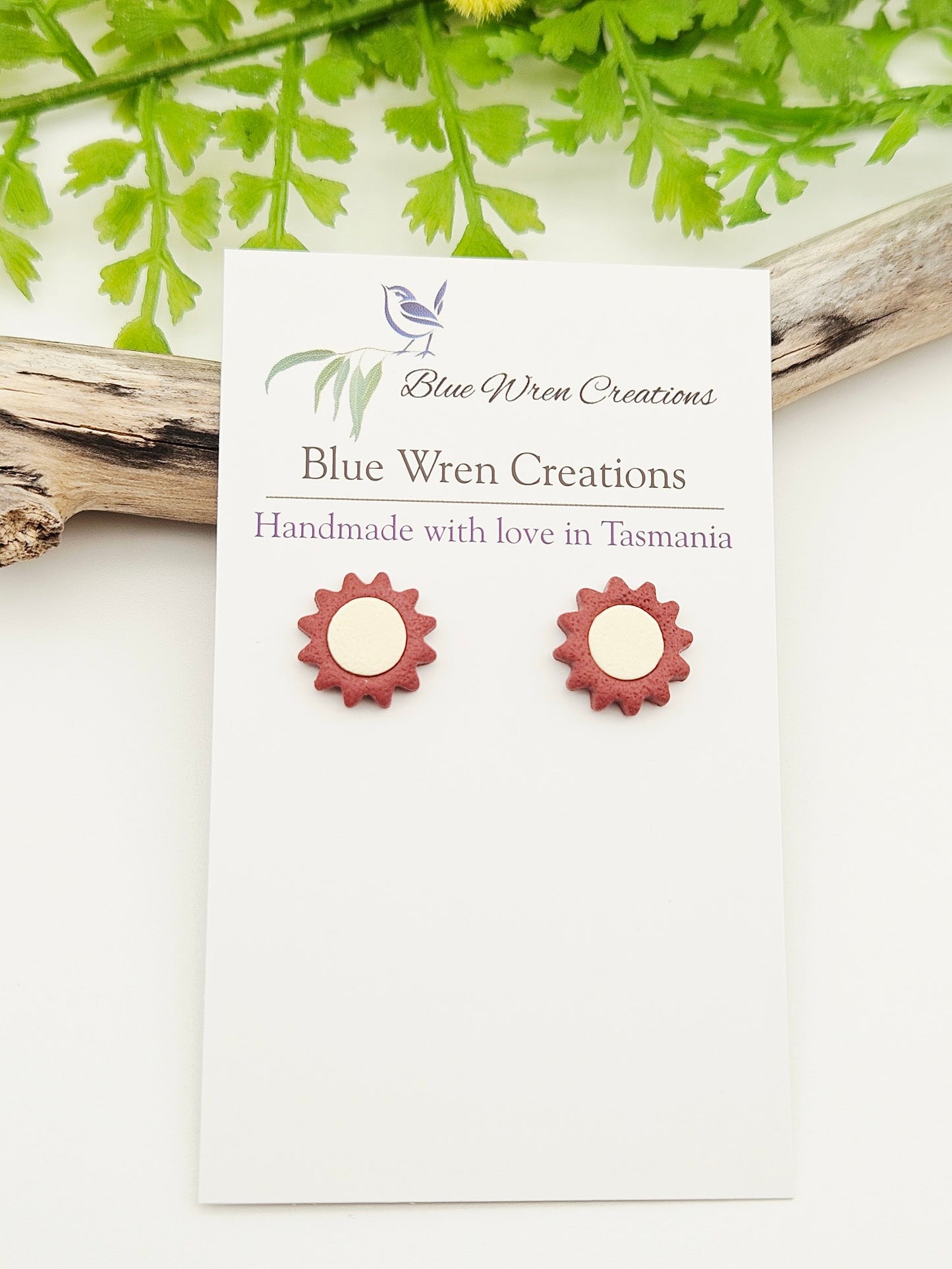 Earring studs - sunshine flowers