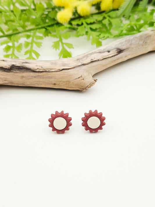 Earring studs - sunshine flowers