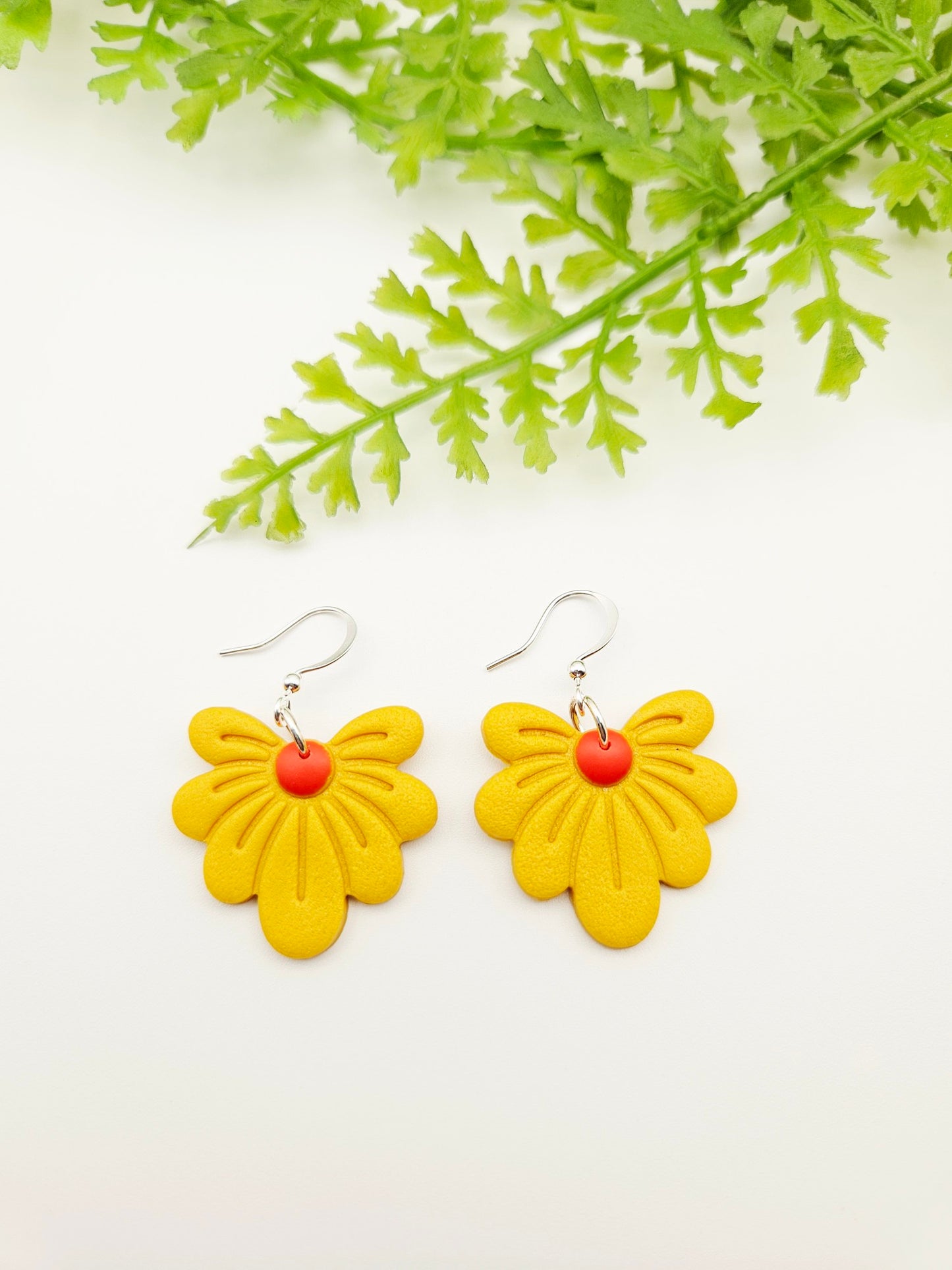 Earring dangles -  Lola flower in sunshine