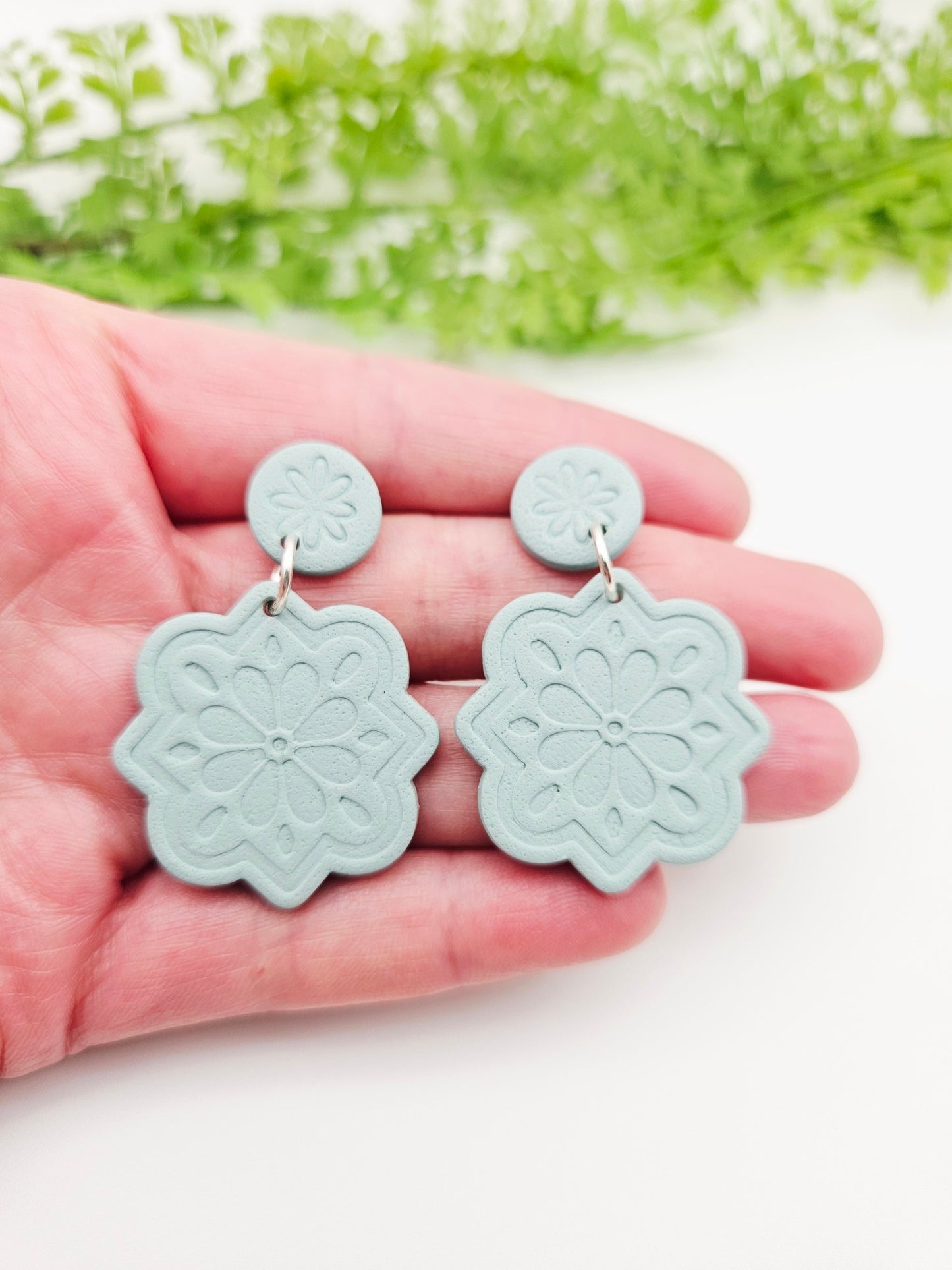 Earring dangles -  Savannah in sage